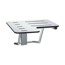 ASI-8206-R-28 - Folding Shower Seat  - L-Shaped, Right Hand, ADA - Solid Phenolic, White - 28"W