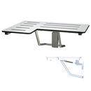 ASI-8206-SC-R - Folding Shower Seat  - SOFT CLOSE w/ Gas Struts - L-Shaped, Right Hand, ADA - Solid Phenolic, White - NEW