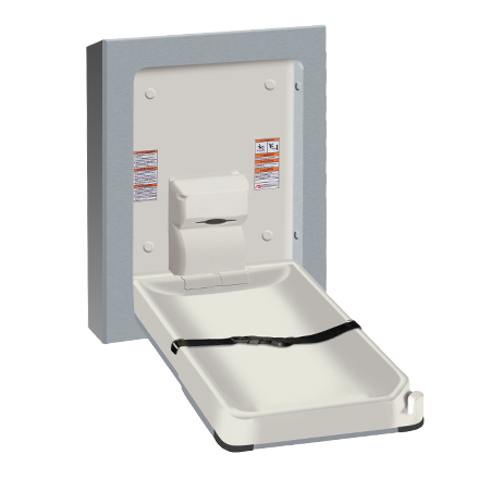 ASI-9017-9 - Baby Changing Station -  Vertical - Stainless Steel - Surface Mounted