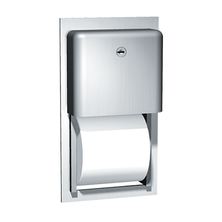 ASI-9031 - Profile™ - Toilet Tissue Dispenser - Twin Hide-A-Roll - Recessed