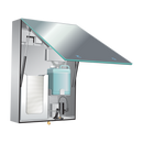 ASI-0663-T - Velare™ BTM System - Stainless Steel Cabinet w/ Frameless Mirror, Foam Soap Dispenser and Paper Towel Dispenser - Surface Mounted