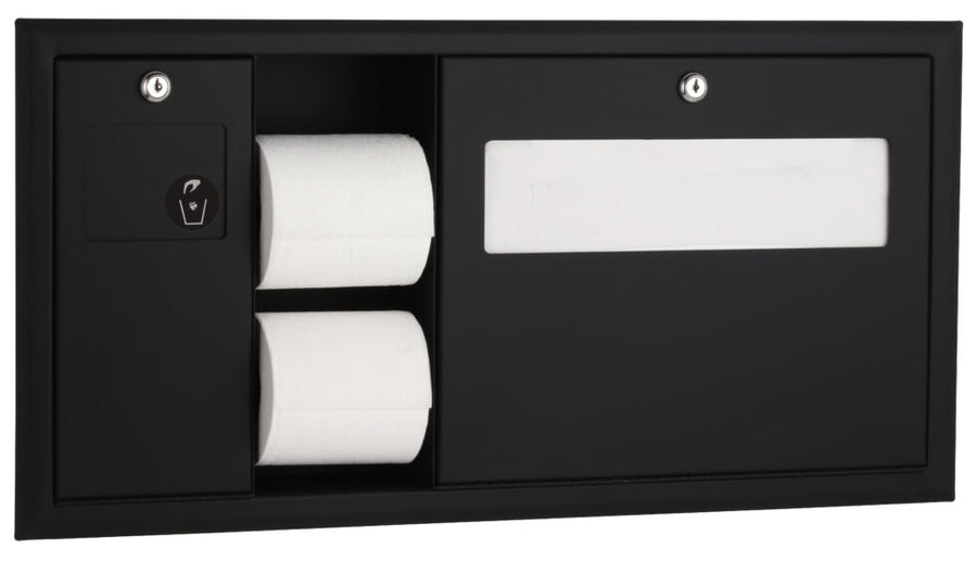 Bobrick - B-3092.MBLK - ClassicSeries® Recessed-Mounted Toilet