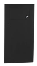 Bobrick B-35633.MBLK - TrimLineSeries™ Recessed Waste Receptacle with Disposal Door, Matte Black