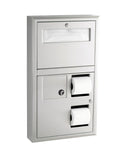 Bobrick B-3579 - ClassicSeries® Seat-Cover Dispenser, Sanitary Napkin Disposal and Toilet Tissue Dispenser