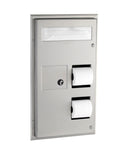 Bobrick B-357 - ClassicSeries® Seat-Cover Dispenser, Sanitary Napkin Disposal and Toilet Tissue Dispenser