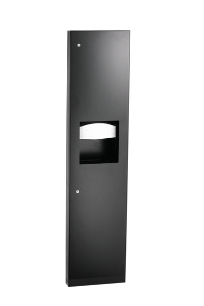 Bobrick B-38032.MBLK - TrimLineSeries™ Semi-Recessed Paper Towel