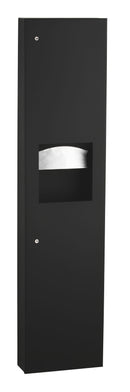 Bobrick B-380349.MBLK - TrimLineSeries™ Surface-Mounted Paper Towel Dispenser/Waste Receptacle, Matte Black