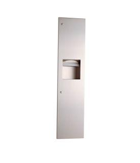 Bobrick B-380349 - TrimLineSeries® Surface-Mounted Paper Towel Dispenser/Waste Receptacle | Choice Builder Solutions