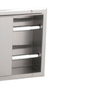 Bobrick B-386 - Partition-Mounted Multi-Roll Toilet Tissue Dispenser (Serves 2 Compartments)