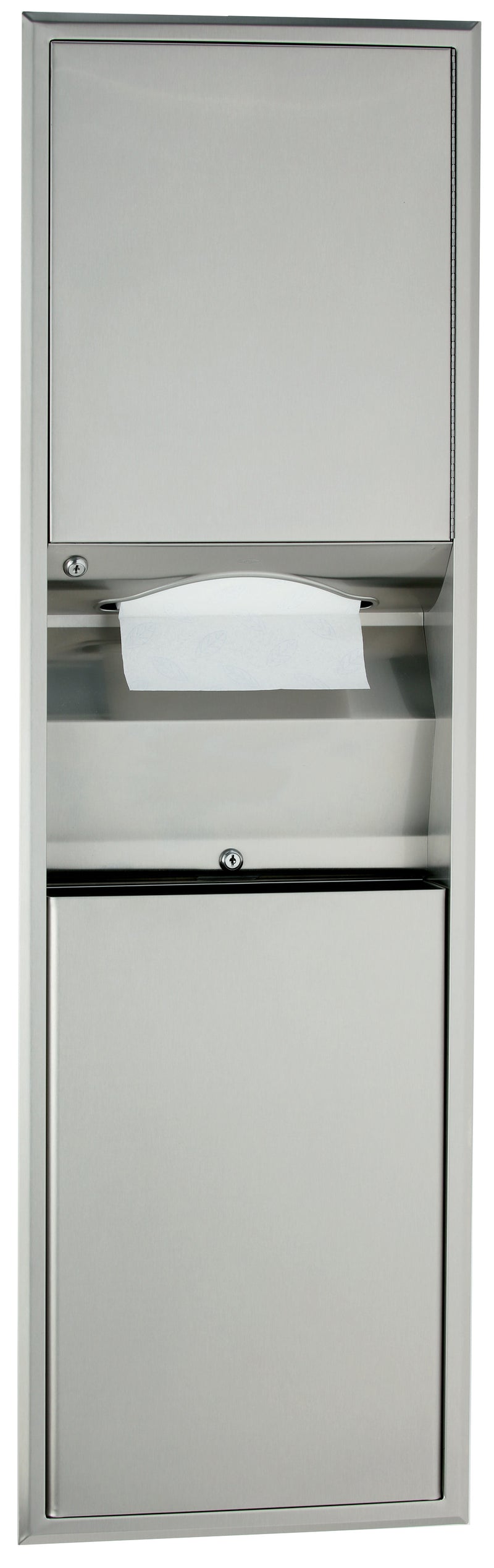 Bobrick B-3940 - ClassicSeries® Recessed Convertible Paper Towel Dispenser/Waste Receptacle