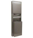 Bobrick B-3949 - ClassicSeries® Surface-Mounted Convertible Paper Towel Dispenser/Waste Receptacle | Choice Builder Solutions