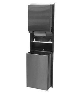 Bobrick B-39617 - ClassicSeries® Recessed Convertible Paper Towel Dispenser/Waste Receptacle | Choice Builder Solutions
