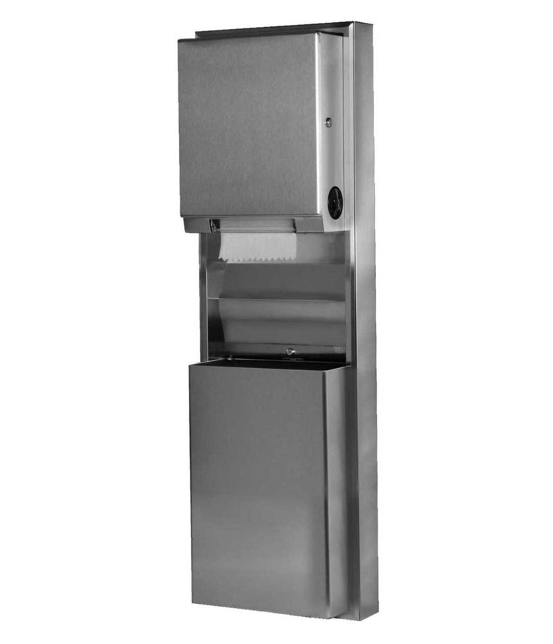 Bobrick B-39619 - ClassicSeries® Surfaced-Mounting Convertible Paper Towel Dispenser/Waste Receptacle