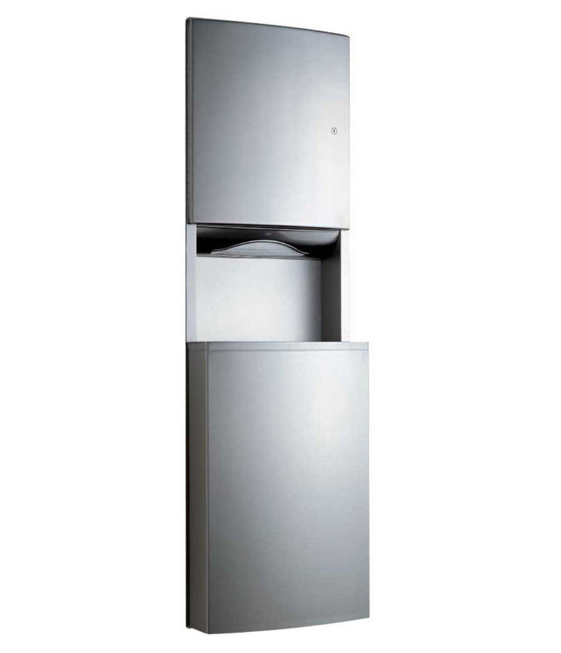 Bobrick B-43944 - ConturaSeries® Recessed Paper Towel Dispenser / Waste Receptacle