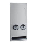 Bobrick B-4706 25 - ConturaSeries® Recessed Napkin / Tampon Vendor, 25-Cent Operation
