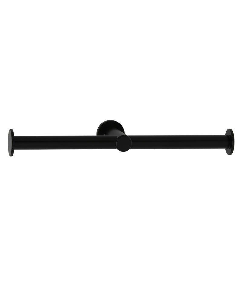 Bobrick B-9547.MBLK - Fino Collection Surface-Mounted Double Toilet Roll Holder, Matte Black
