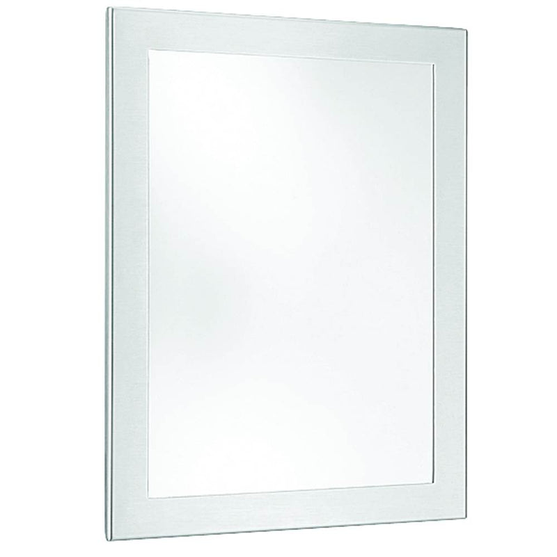 Bradley SA01-120001 - Framed Wall Mirror, Stainless Steel, Chase-Mounted, 12x16