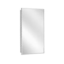 Bradley 175-100000 - Semi-Recessed Stainless Steel Adjustable Shelf Medicine Cabinet