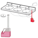 ASI 0390 - EZ Fill™ - Includes 6 L Container, Top Fill Tube & Vanity Fill Port w/ Cover - Mounted Under Vanity | Choice Builder Solutions