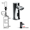 ASI-0391-6-1A - EZ Fill™ - Individual, STAND-ALONE LIQUID Soap Dispenser w/ 1 L Bottle - 6 Pack SKU³ - Includes Remote Control - POLISHED FINISH