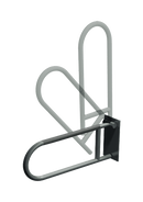 ASI-3513-P - Exposed Flange (1-1/2" O.D) Peened -  Swing Up Grab Bar