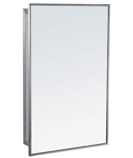 Gamco-MC-1 -Recessed Medicine Cabinet, Stainless Steel, Right or Left
