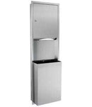 Gamco-TW-1 -Recessed Towel Dispenser and Waste Receptacle Combination, 12-gal.