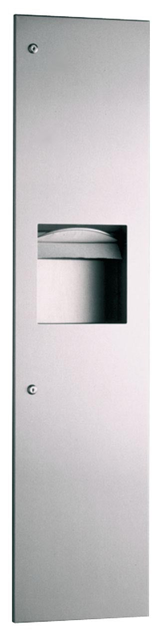 Gamco-TW-9 -Coverall Recessed Towel Dispenser and Waste Receptacle Combination, 5.5-gal.