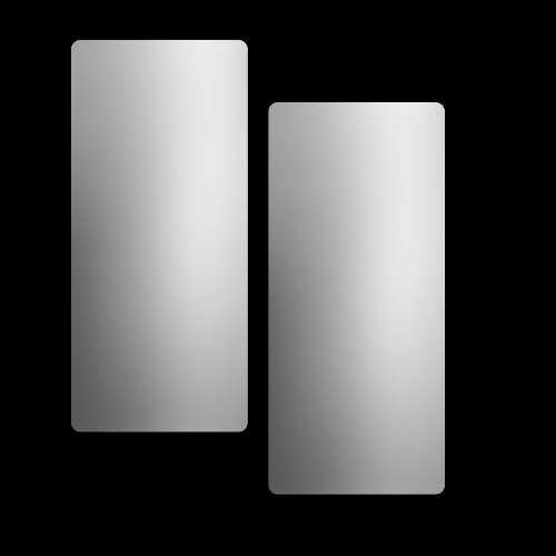 World Dryer - 37-10457-2PK - WALL GUARDS - Accessory Stainless Steel Brushed 2PK, Surface Mount