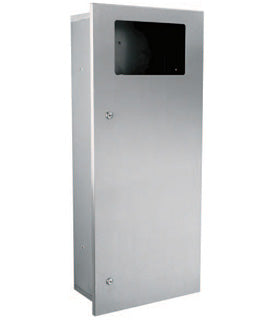 Gamco-WR-15 -Recessed Coverall Waste Receptacle, 12-gal.