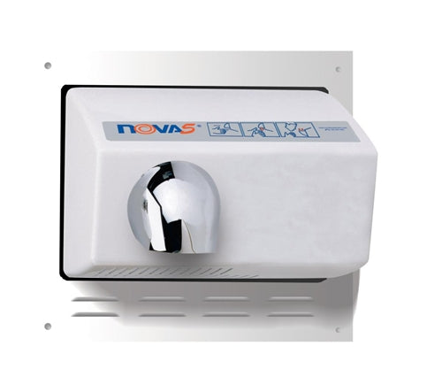 World Dryer - 37-058500 - Nova 5 - Recessed kit Steel, White frame, Recessed Mount