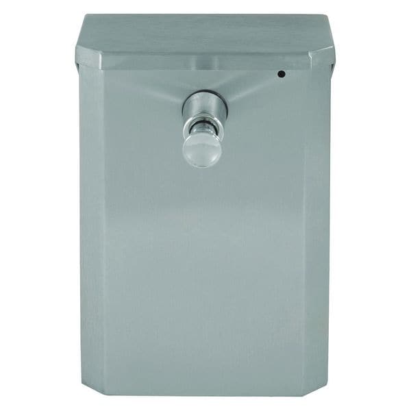 Bradley 6531-000000 - Wall Mounted Vertical Liquid Soap Dispenser, 44 oz - Satin Finish
