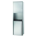 Bradley 2271-000000 - Recessed Paper Towel Dispenser and Waste Receptacle Combination Unit, 18 Gal