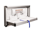 Bradley 962-110000 - Horizontal Baby Changing Station, Satin Stainless Steel - Surface Mounted
