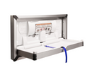 Bradley 962-000000 - Horizontal Baby Changing Station,Satin Stainless Steel - Recessed Mount