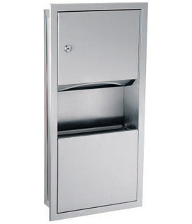 Gamco-TW-3FS -Surface-Mounted Towel Dispenser and Waste Receptacle Combination