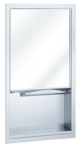 Bradley 155-110000 - Surface-Mounted Mirror, Towel Dispenser Multi-Purpose Unit